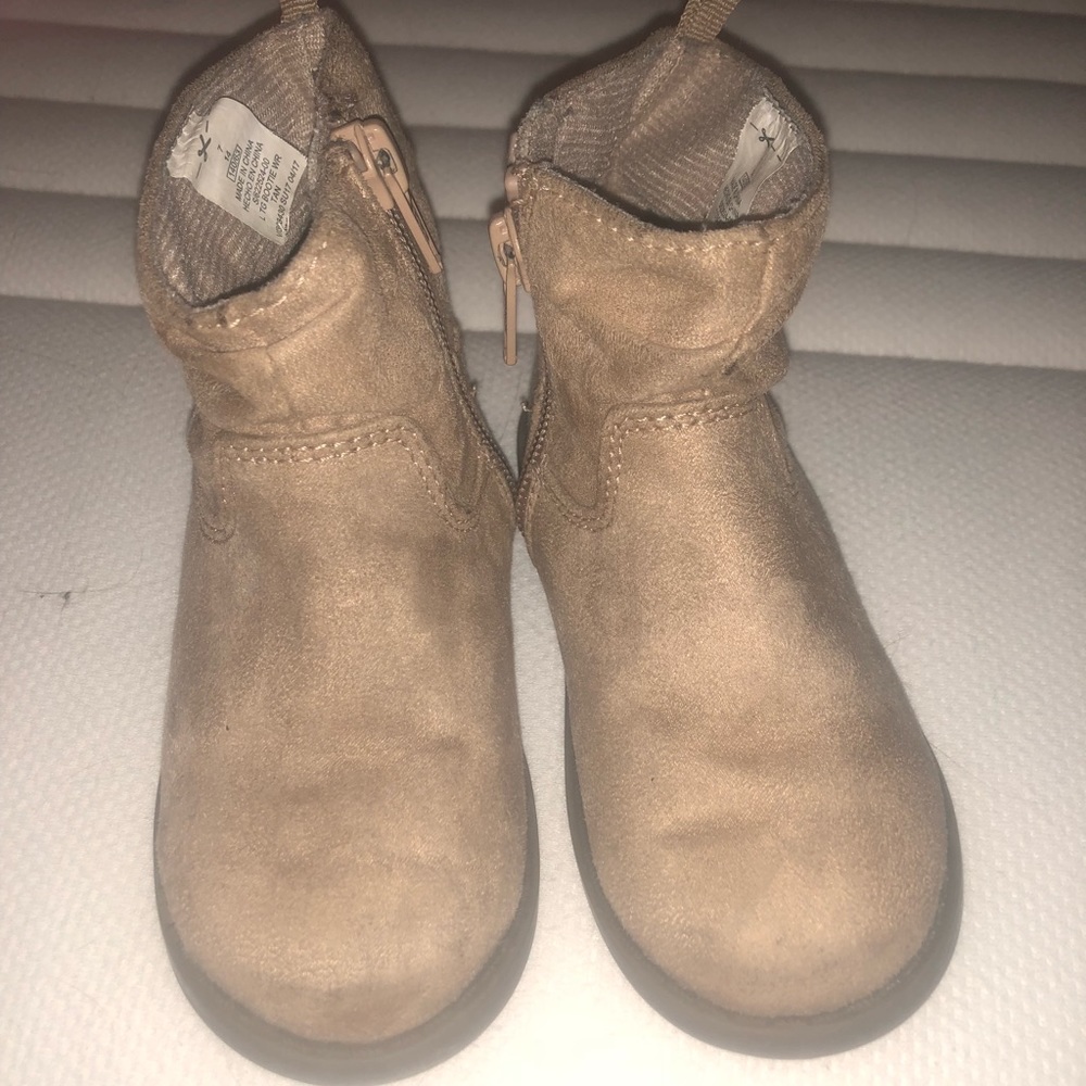 Tan booties